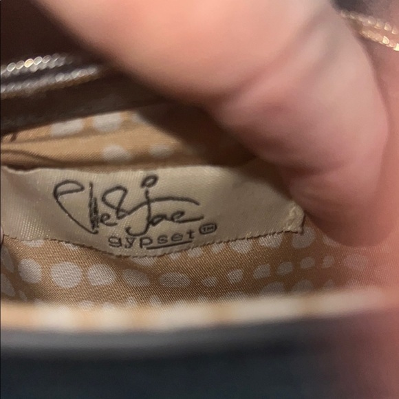 Elle & Joe Gypset Black and Gray Crossbody Bag with Adjustable Strap and Fringe - Picture 2 of 9